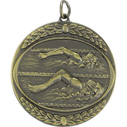 Metal Yüzme Figürlü Madalya